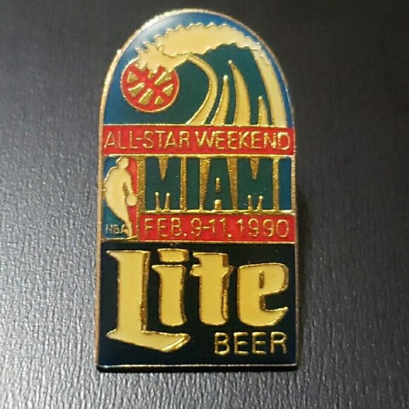 NB Miami Heat 1990 All Star Weekend pin back - Picture 1 of 2